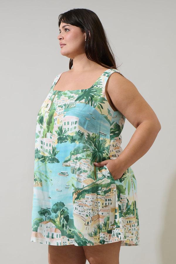 Sugarlips Piti Town Zenica Shift Mini Dress Curve