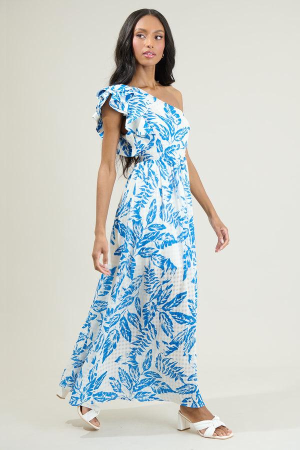 Sugarlips Polly Floral Ruffle Maxi Dress