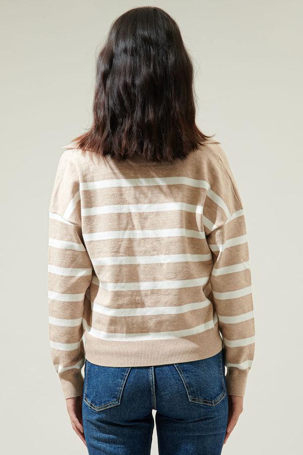 Sugarlips Possie Dill Striped Collar Sweater