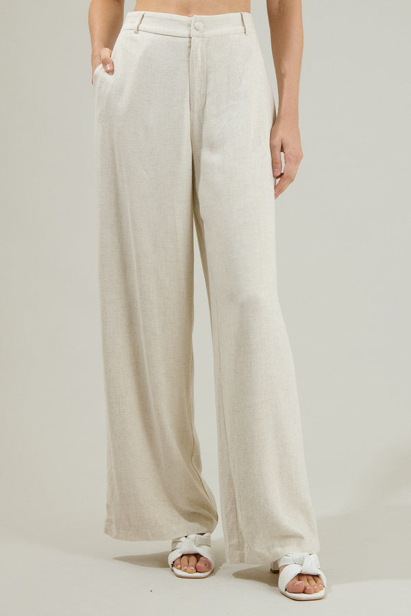 sugarlips Presley Chelsea Belted Wide Leg Trousers