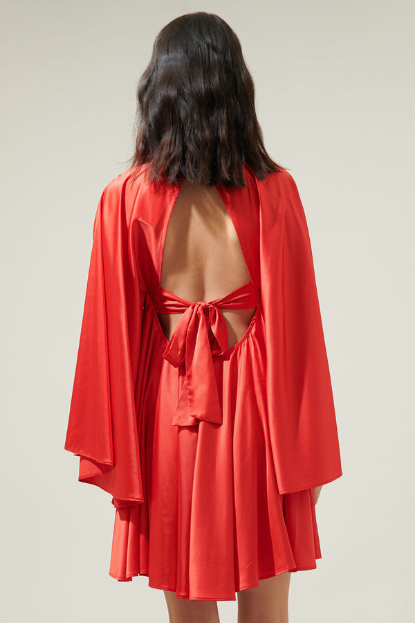 Sugarlips Priella Wing Sleeve Shift Mini Dress