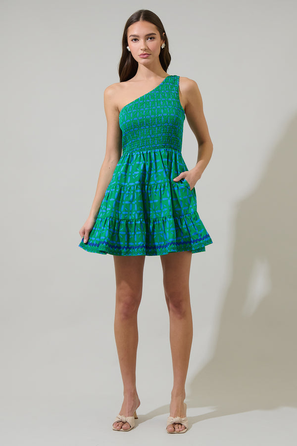 Sugarlips Prism Play Remi One Shoulder Mini Dress