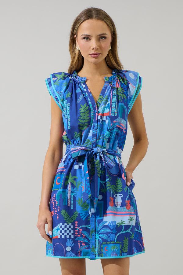 Sugarlips Punta Alta Olera Ruffle Mini Dress