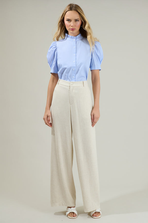 Sugarlips Quest Striped Button Down Top