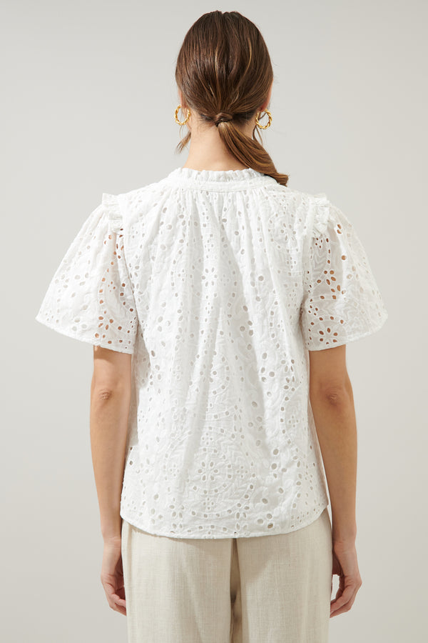 Sugarlips Rain Or Shine Eyelet Top