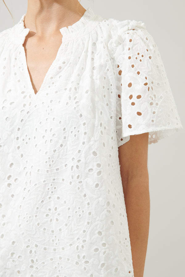 Sugarlips Rain Or Shine Eyelet Top
