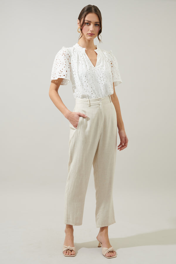 Sugarlips Rain Or Shine Eyelet Top