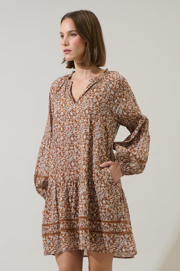 Sugarlips Ramsey Ditsy Ivonna Shift Mini Dress