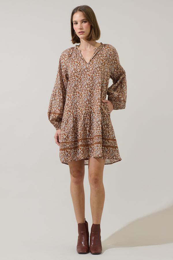 Sugarlips Ramsey Ditsy Ivonna Shift Mini Dress