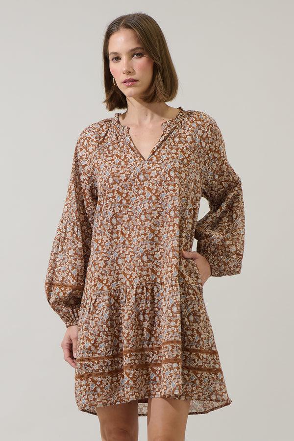 sugarlips Ramsey Ditsy Ivonna Shift Mini Dress