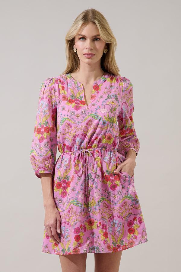 sugarlips Ramsie Floral Melany Shift Mini Dress