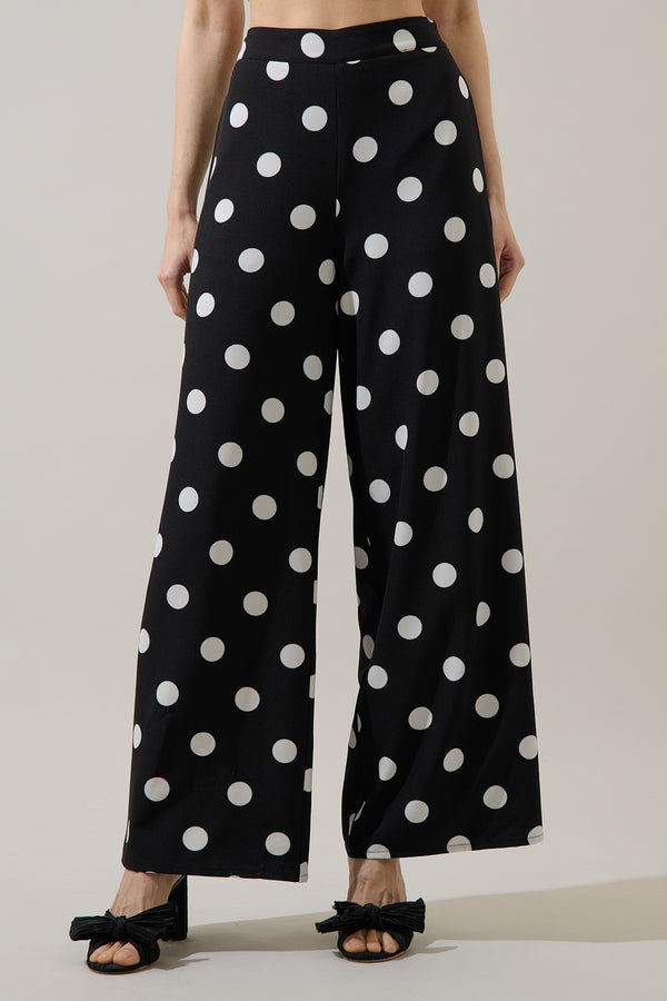 Sugarlips Randal Polka Dot Wide Leg Pants