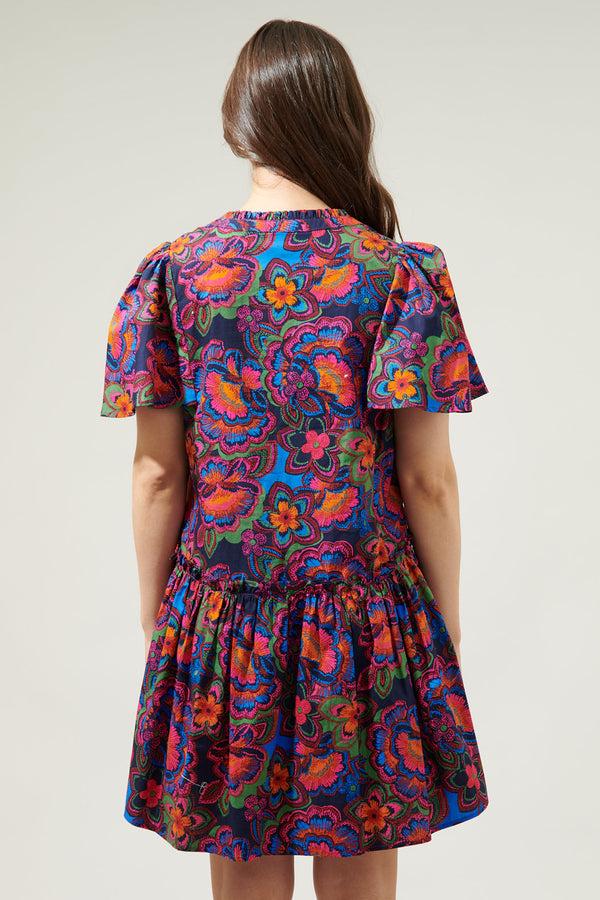 Sugarlips Raveena Midnight Trapeze Mini Dress