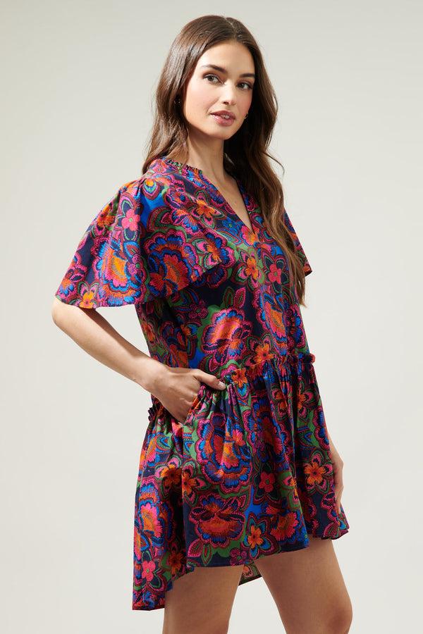 Sugarlips Raveena Midnight Trapeze Mini Dress