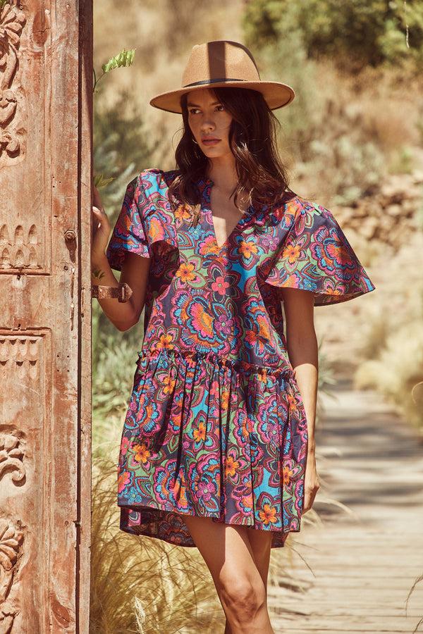 sugarlips Raveena Midnight Trapeze Mini Dress