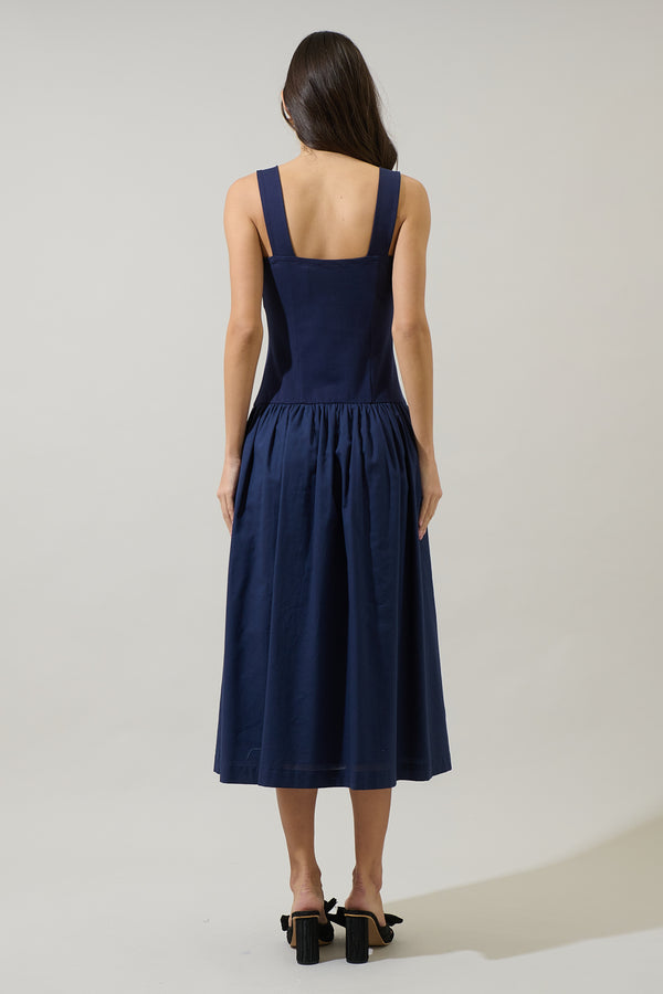 Sugarlips Raziela Knit Mix Media Midi Dress