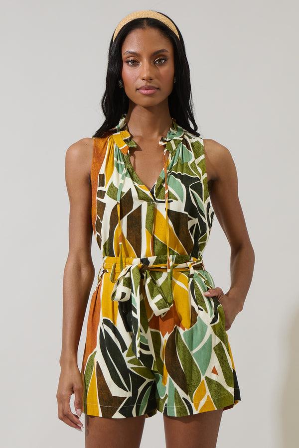 Sugarlips Renia Tropical Miley Sleeveless Blouse