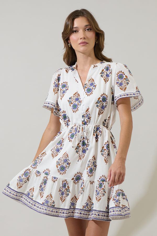 Sugarlips Rennie Floral Warna Shift Mini Dress