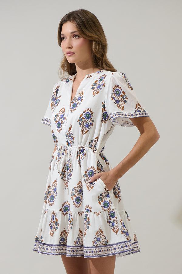 Sugarlips Rennie Floral Warna Shift Mini Dress