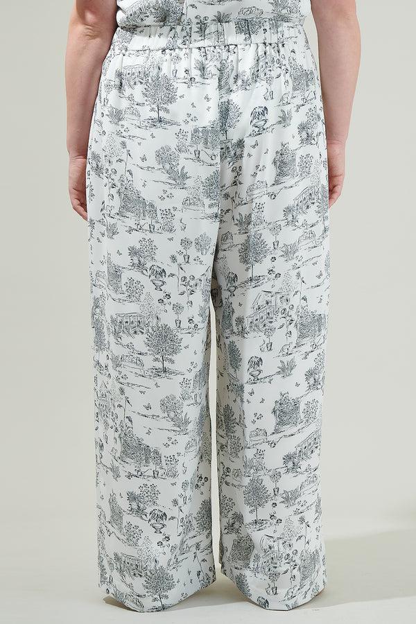 Sugarlips Renzo Toile Mulvane Wide Leg Pants Curve
