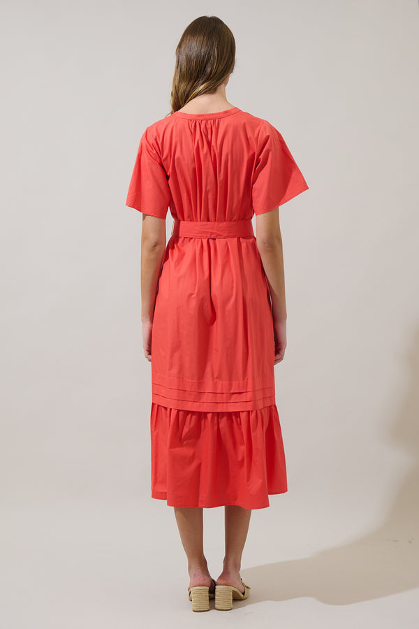 Sugarlips Reya Pleated Midi Dress