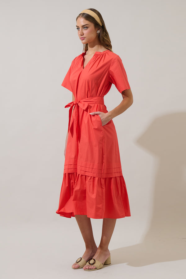 Sugarlips Reya Pleated Midi Dress