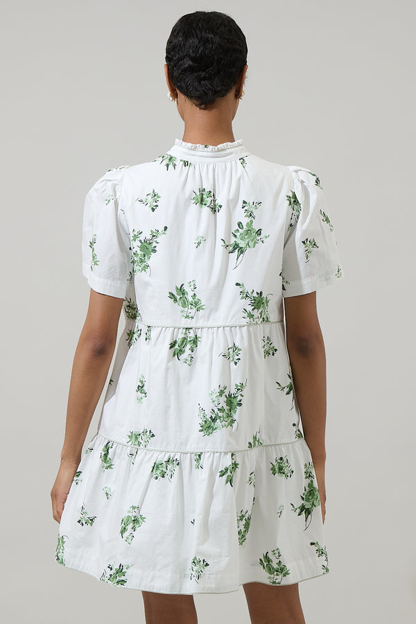 Sugarlips Ria Floral Candace Tiered Mini Dress