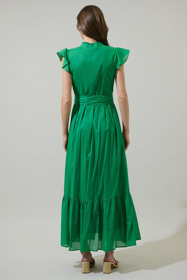 Sugarlips Riah Button Down Maxi Dress