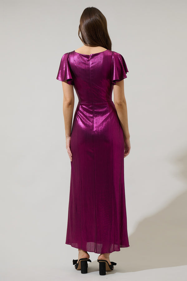 Sugarlips Rina Metallic Aspen Maxi Dress