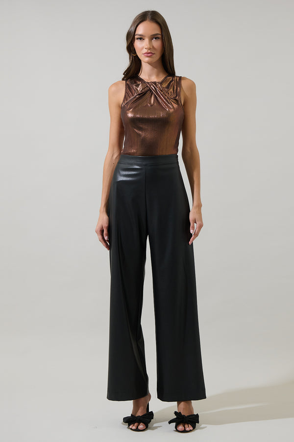 Sugarlips Rina Metallic Enid Sleeveless Top