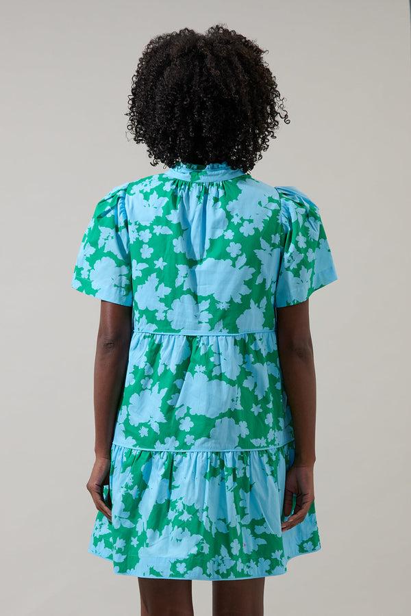 Sugarlips Riona Floral Candace Tiered Mini Dress