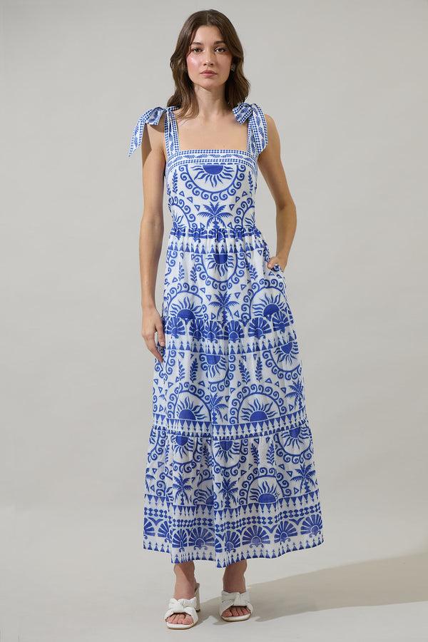 Sugarlips Rivera Tropics Emely Tiered Maxi Dress