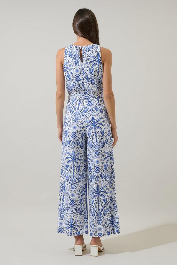 Sugarlips Romina Tropical Jora Sleeveless Jumpsuit