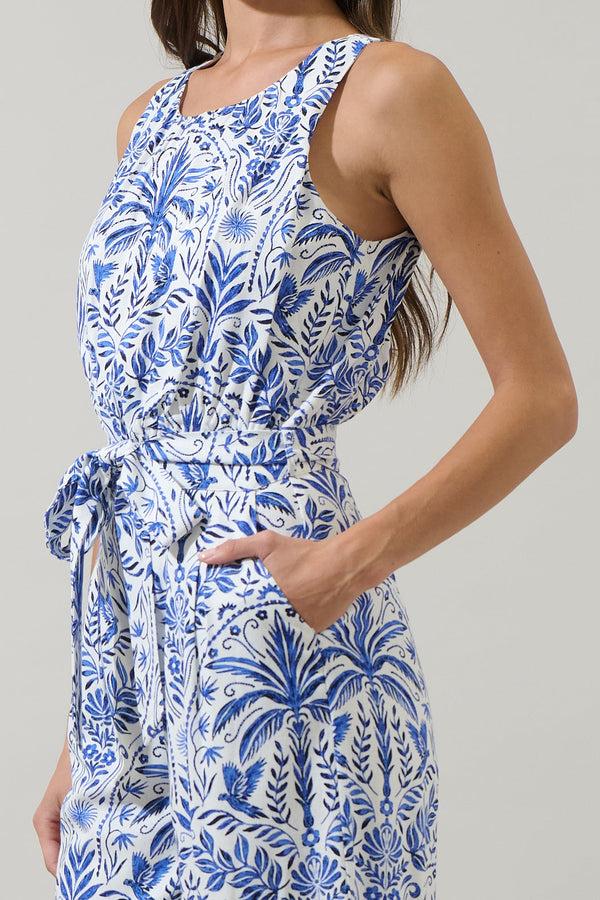 Sugarlips Romina Tropical Jora Sleeveless Jumpsuit