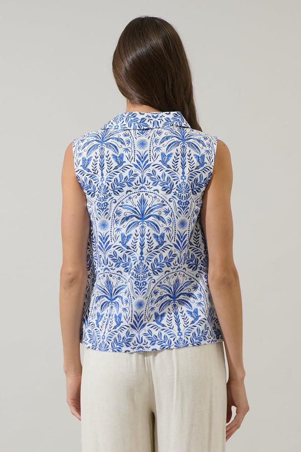 Sugarlips Romina Tropical Kirsa Sleeveless Top