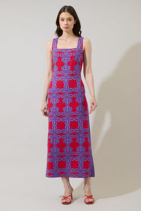 Sugarlips Rory Abstract Troy Maxi Dress