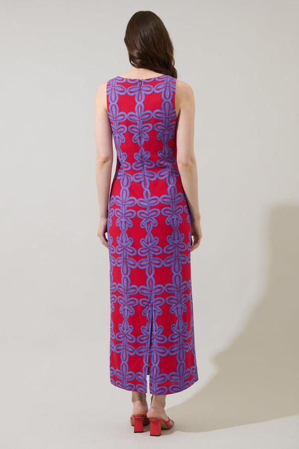 Sugarlips Rory Abstract Troy Maxi Dress