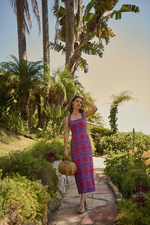 sugarlips Rory Abstract Troy Maxi Dress