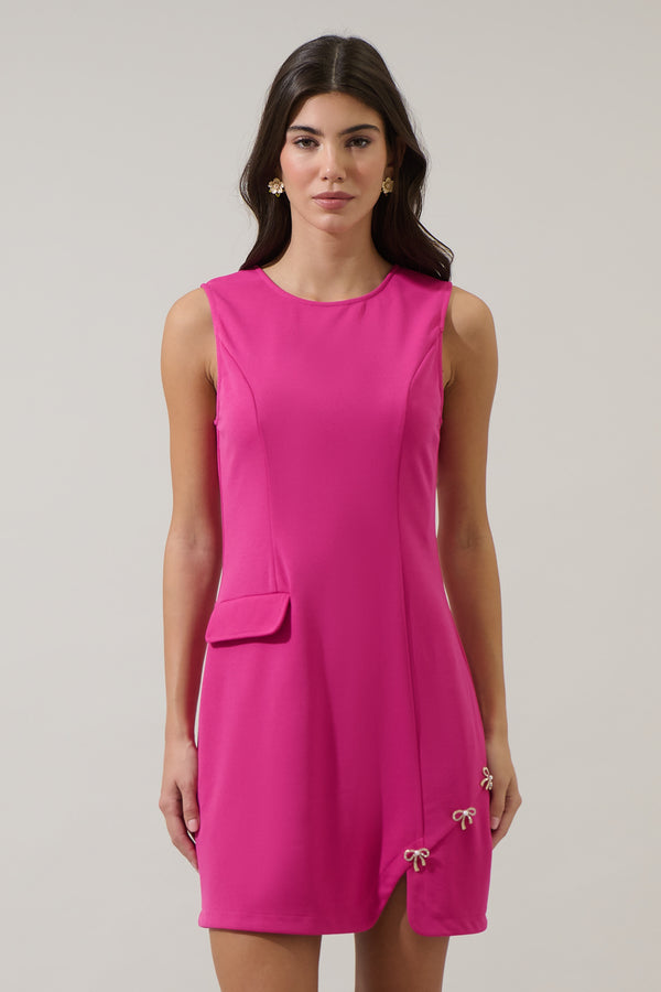 Sugarlips Rosalie Bows Sleeveless Mini Dress