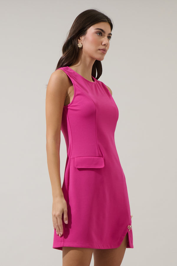 Sugarlips Rosalie Bows Sleeveless Mini Dress
