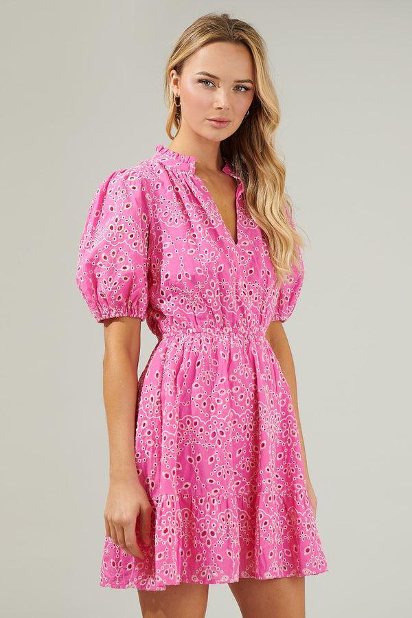 Sugarlips Rosie Eyelet Mini Dress