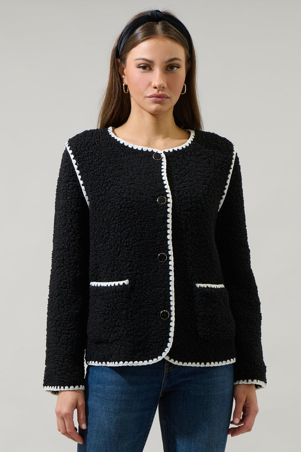 Sugarlips Roy Contrasting Button Up Jacket