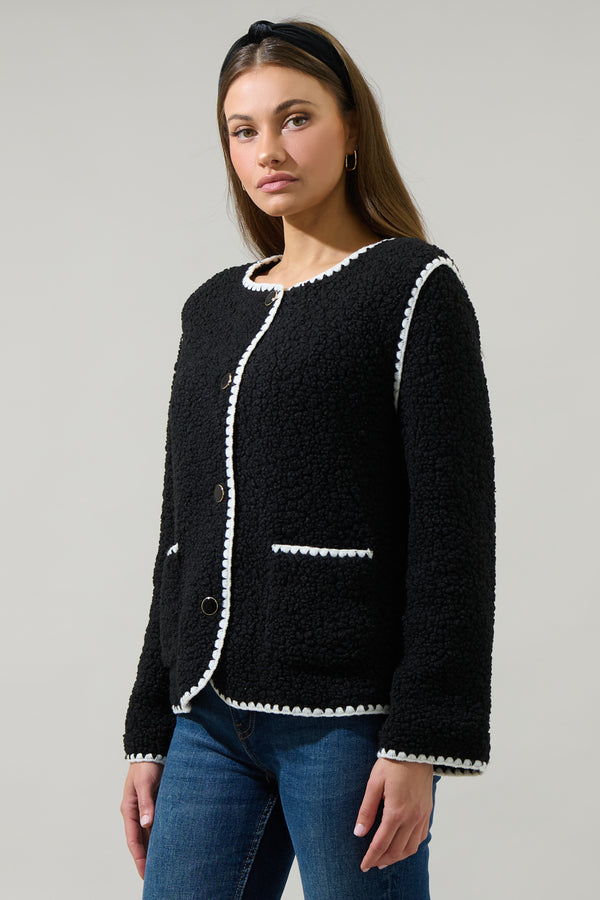 Sugarlips Roy Contrasting Button Up Jacket
