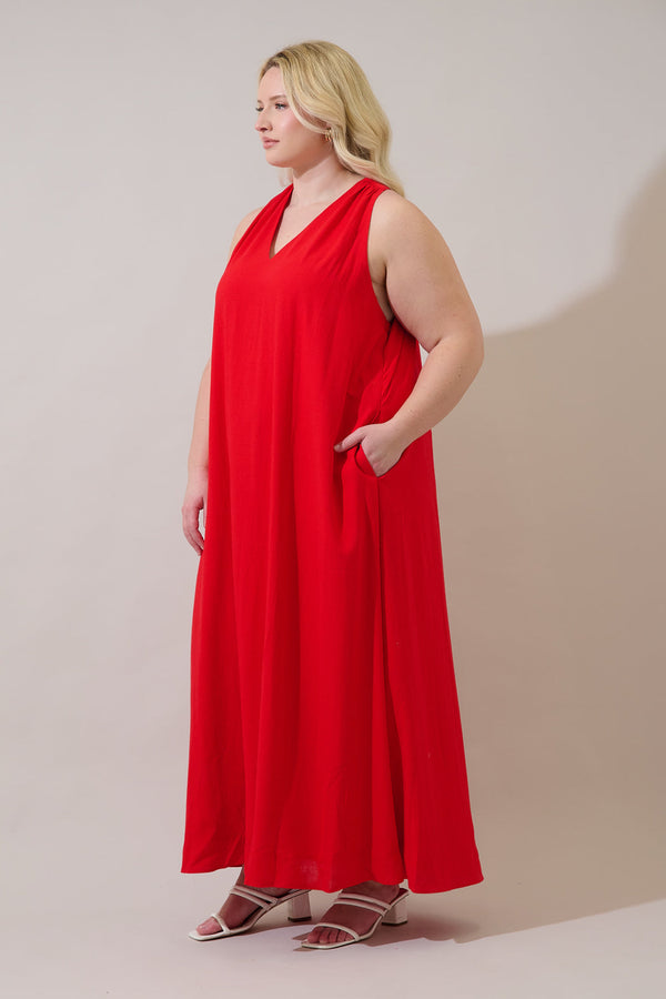 Sugarlips Rubi Halter Neck Maxi Dress Curve