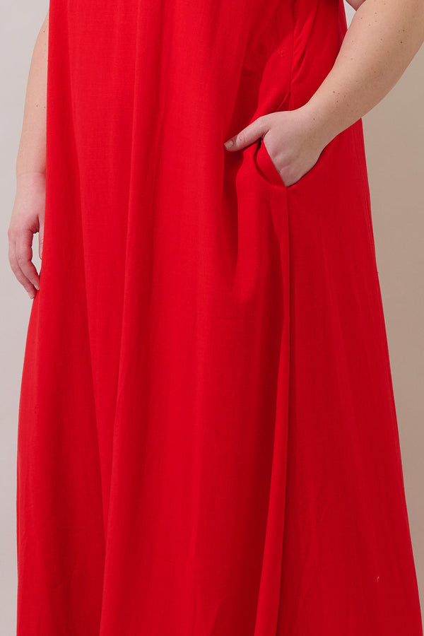 Sugarlips Rubi Halter Neck Maxi Dress Curve