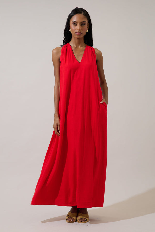sugarlips Rubi Halter Neck Maxi Dress
