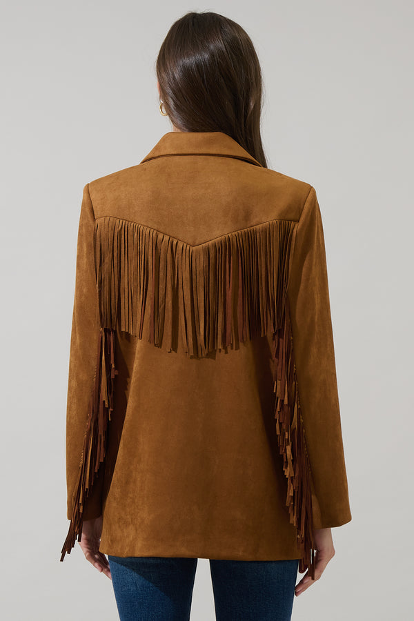 Sugarlips Rufina Fringe Collared Jacket
