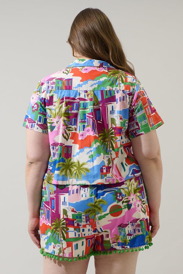 Sugarlips Rumi Town Marlie Collared Top Curve