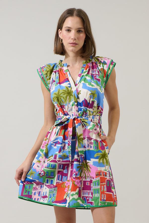 Sugarlips Rumi Town Olera Ruffle Mini Dress
