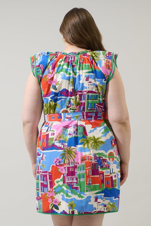 Sugarlips Rumi Town Olera Ruffle Mini Dress Curve